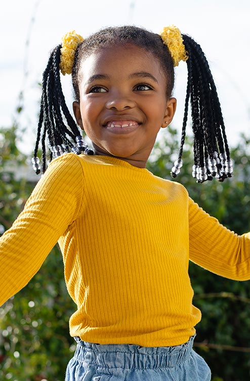 Happy Child Enjoying Outdoor School Activities