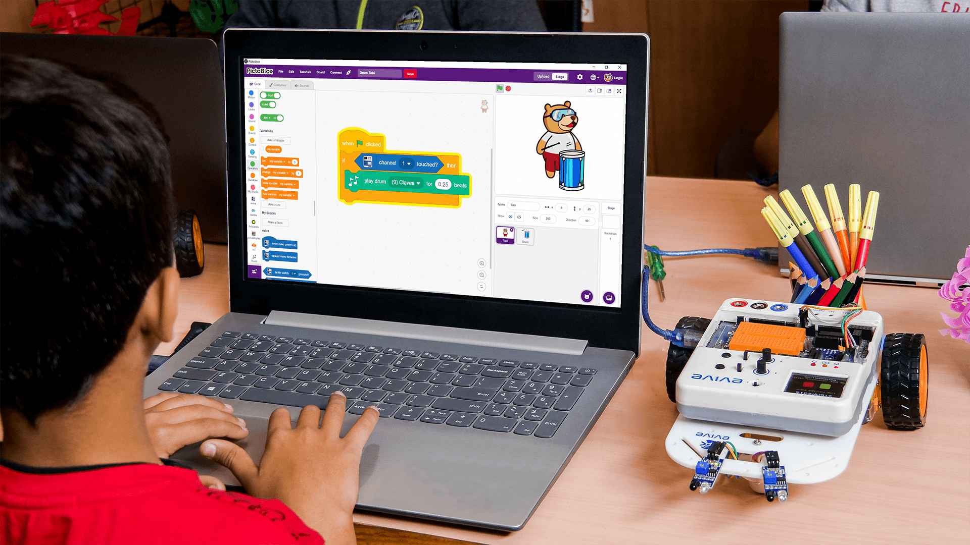 AI Coding Program Displayed on Student Learning Screen